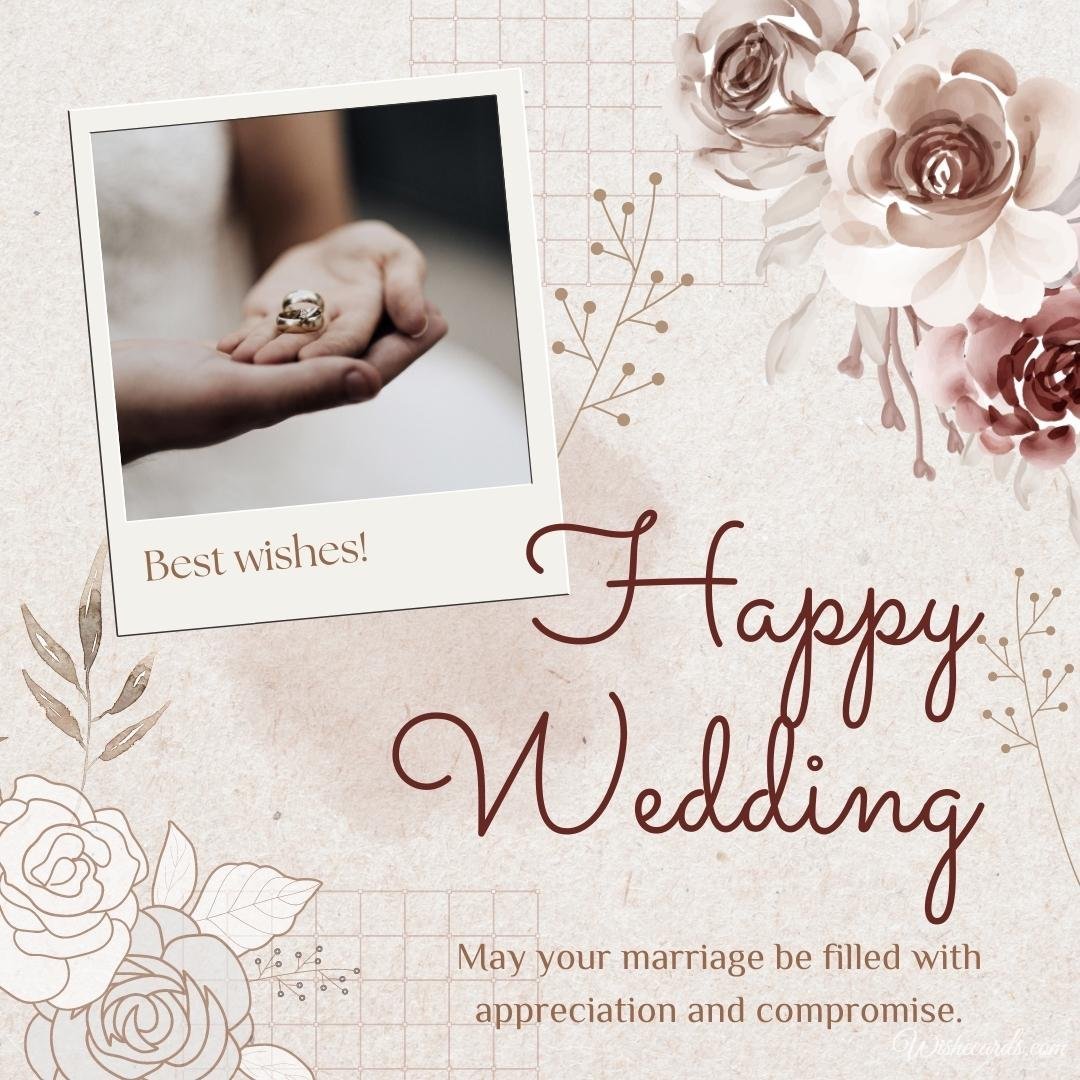 Beautiful Virtual Romantic Wedding Card