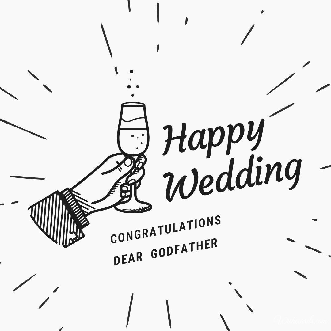 Beautiful Virtual Wedding Card For Godfather