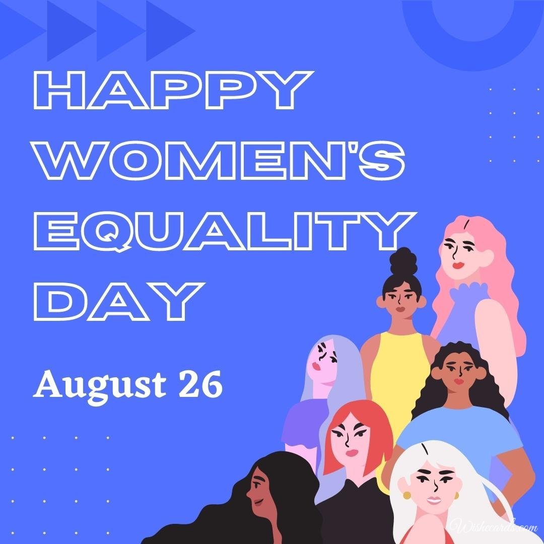 Beautiful Women`s Equality Day Image