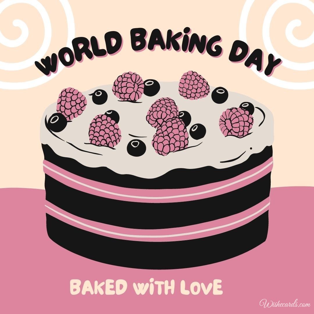 Beautiful World Baking Day Ecard