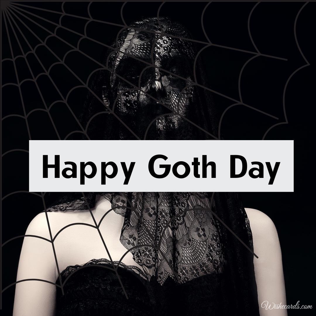 Beautiful World Goth Day Ecard