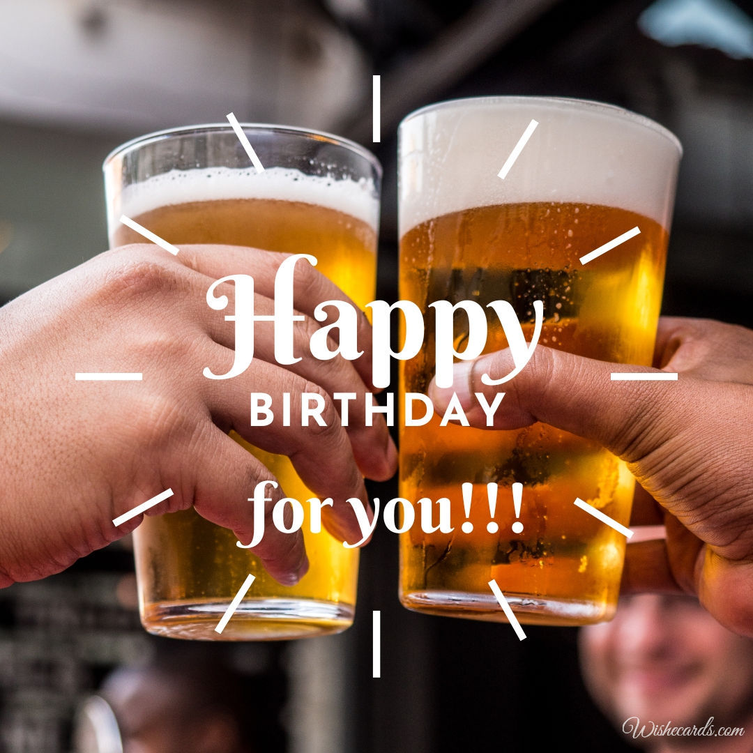 Beer Happy Birthday Image