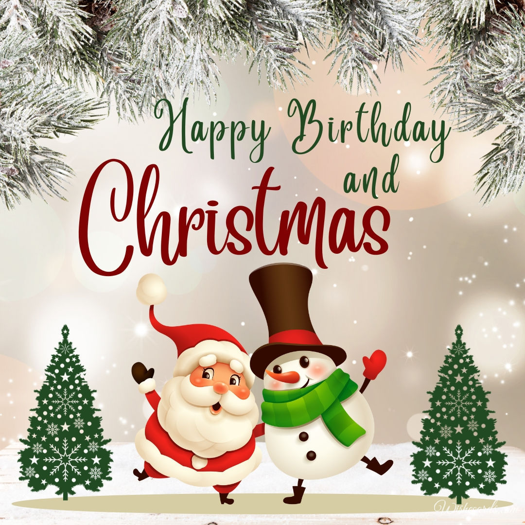 Birthday and Christmas Card