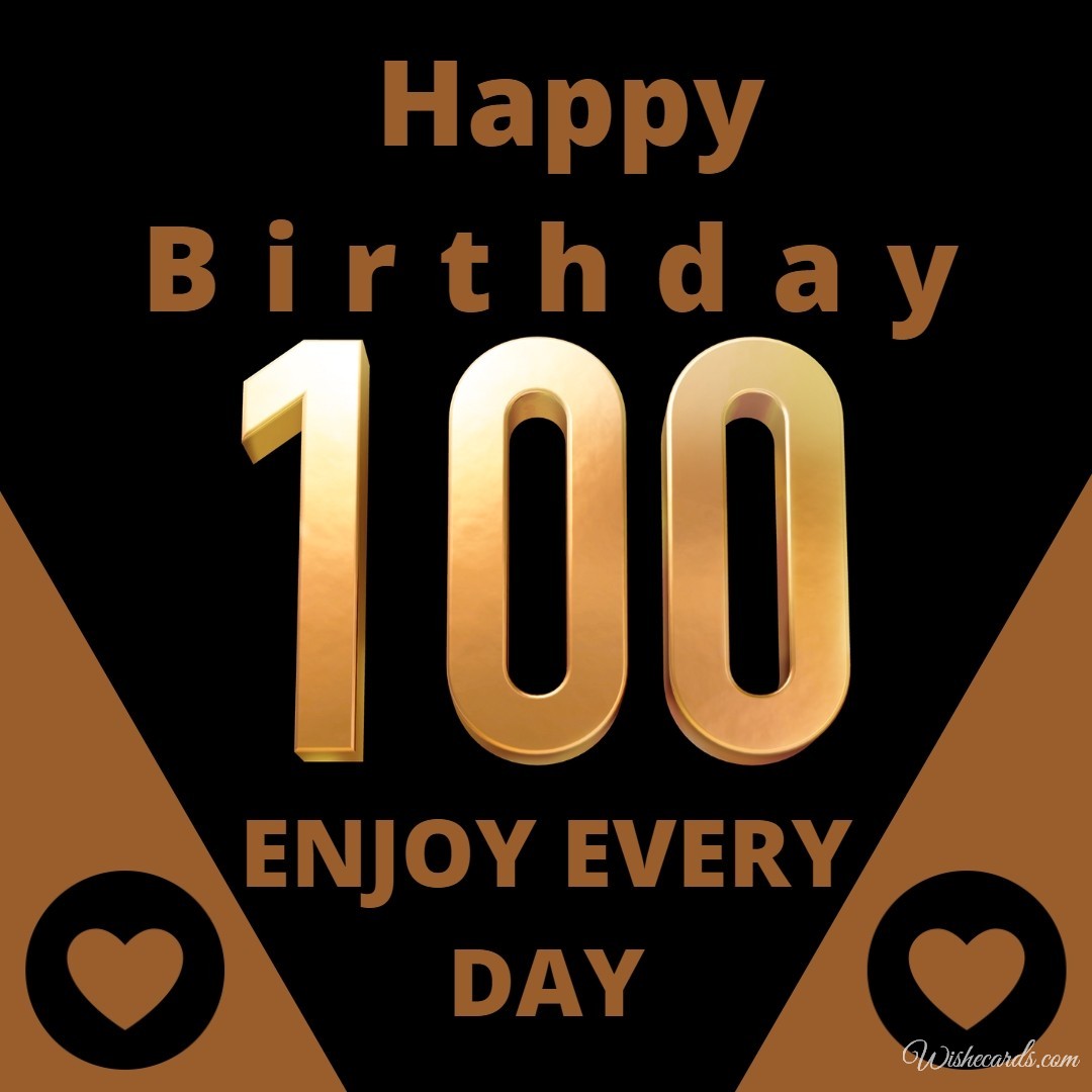 Birthday Card 100th