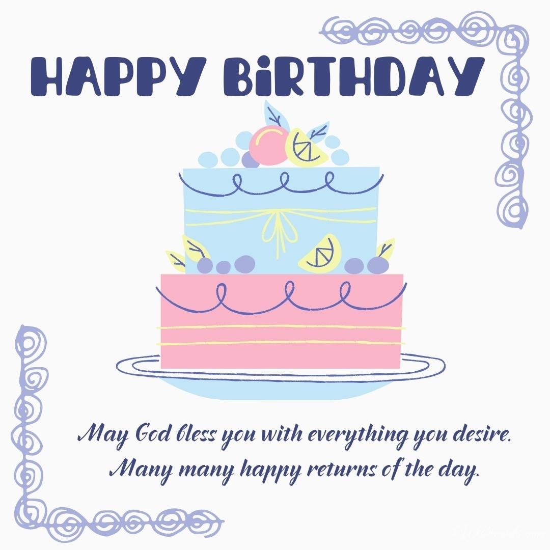 Birthday Card and Cake
