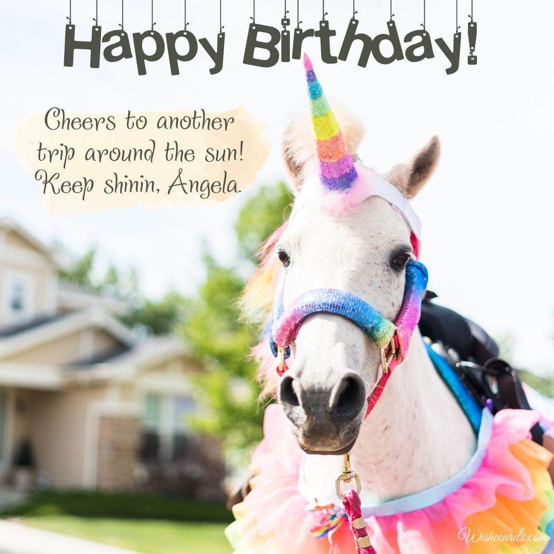 Birthday Card for Angela