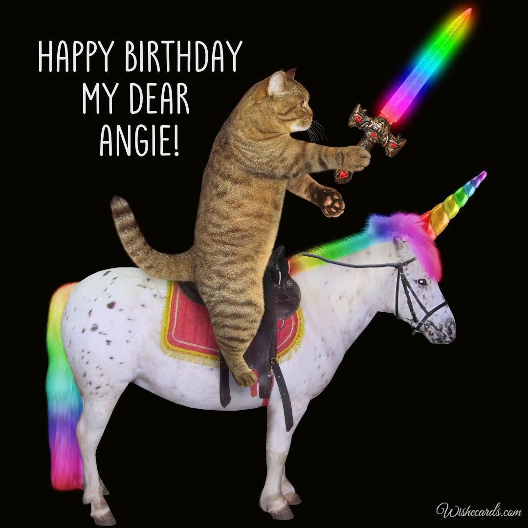 Birthday Card for Angie