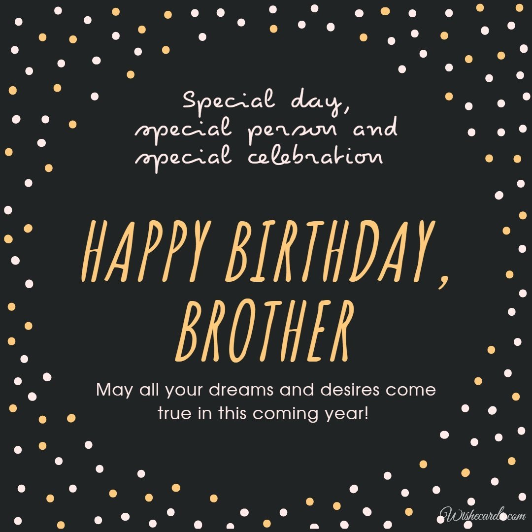 Birthday Card for Big Brother
