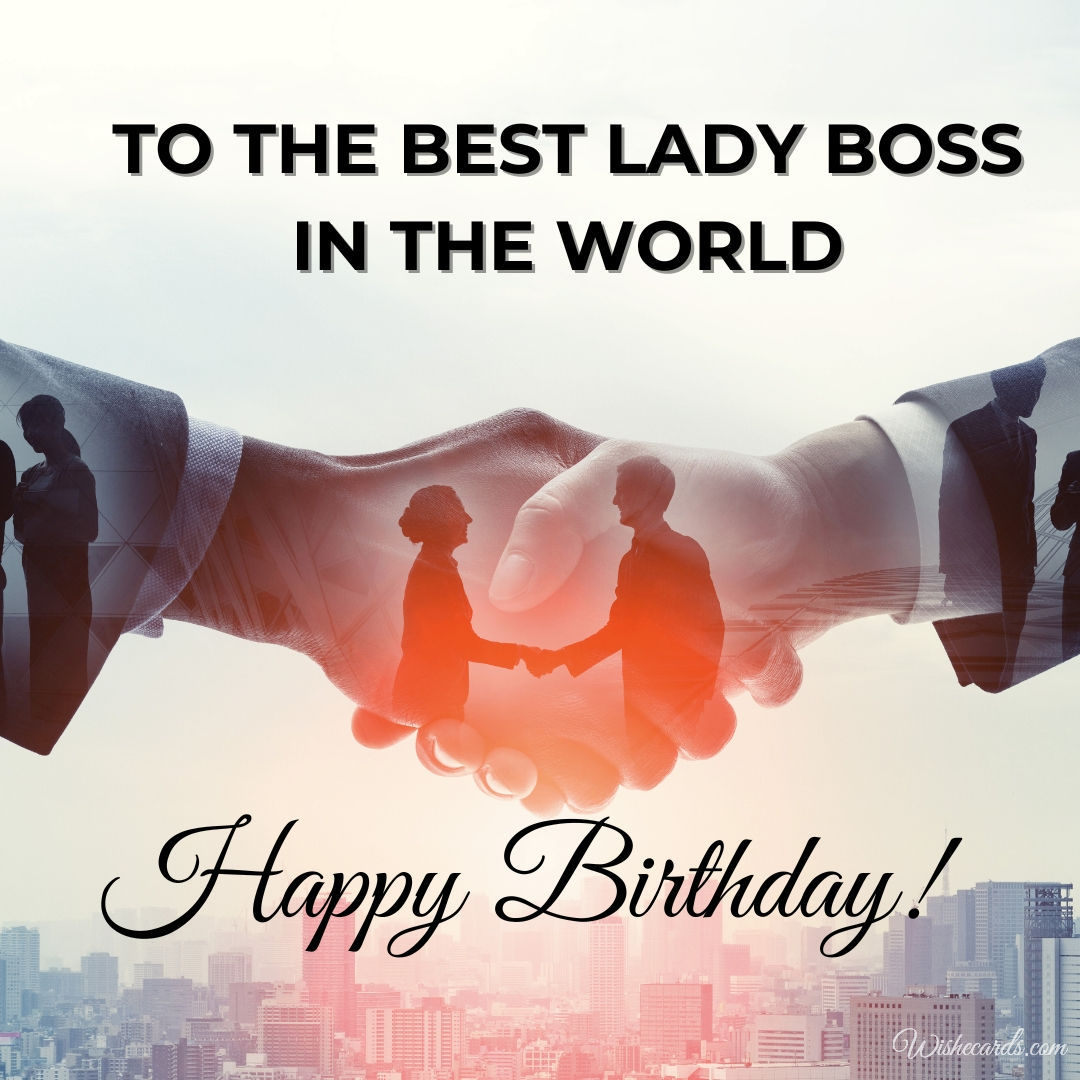 Birthday Card for Boss Lady