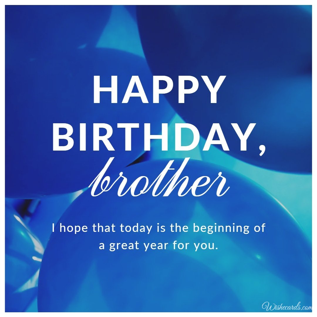 Birthday Card For Brother From Sister
