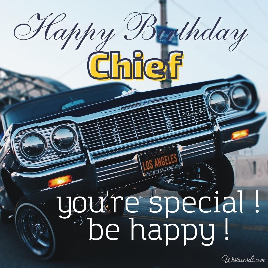 Birthday Card for Chief