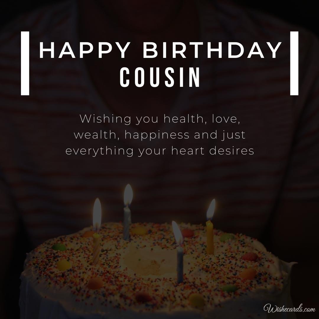 Birthday Card for Cousin Sister