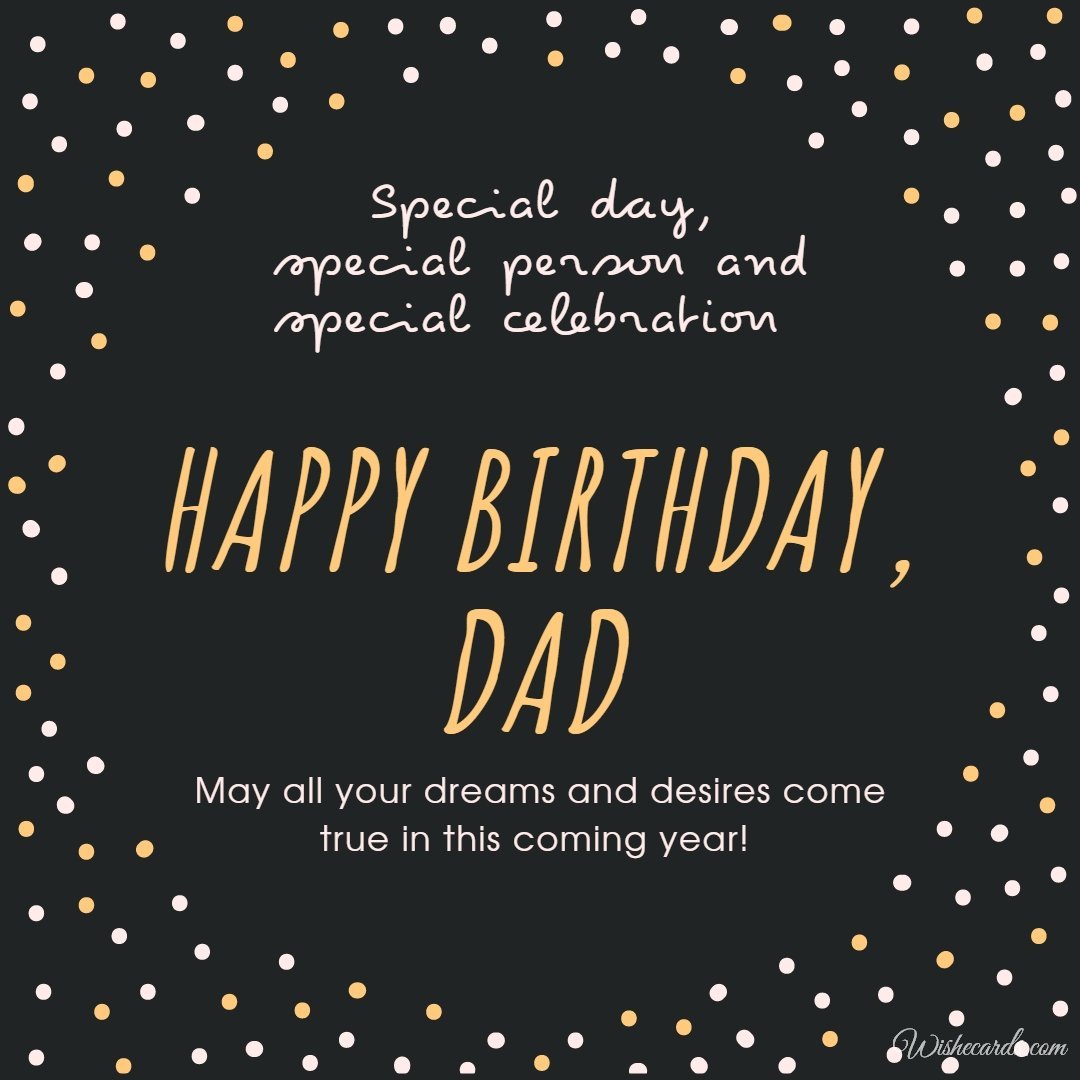 Birthday Card For Dad