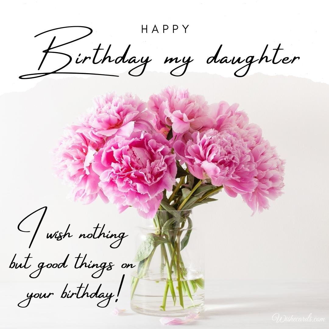 Birthday Card for Daughter from Mother