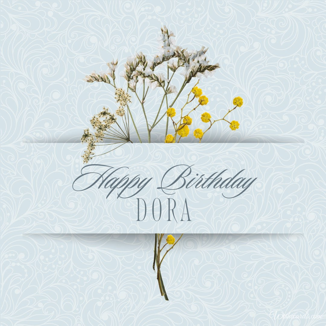 Birthday Card for Dora