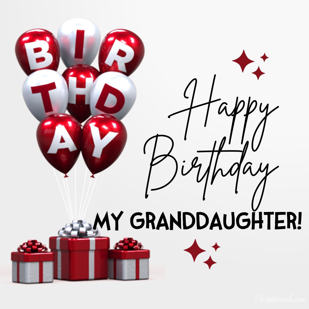 Birthday Card for My Granddaughter