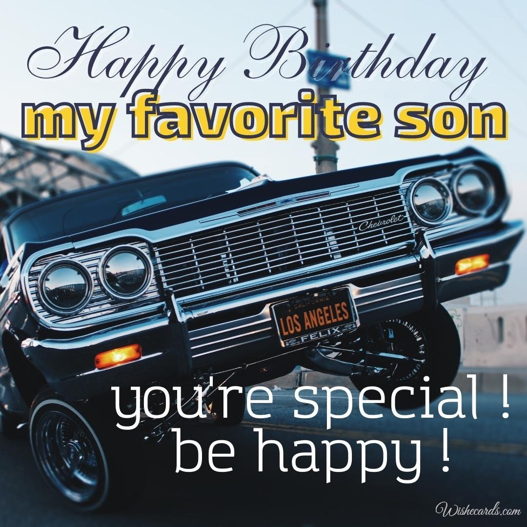 Birthday Card For Son