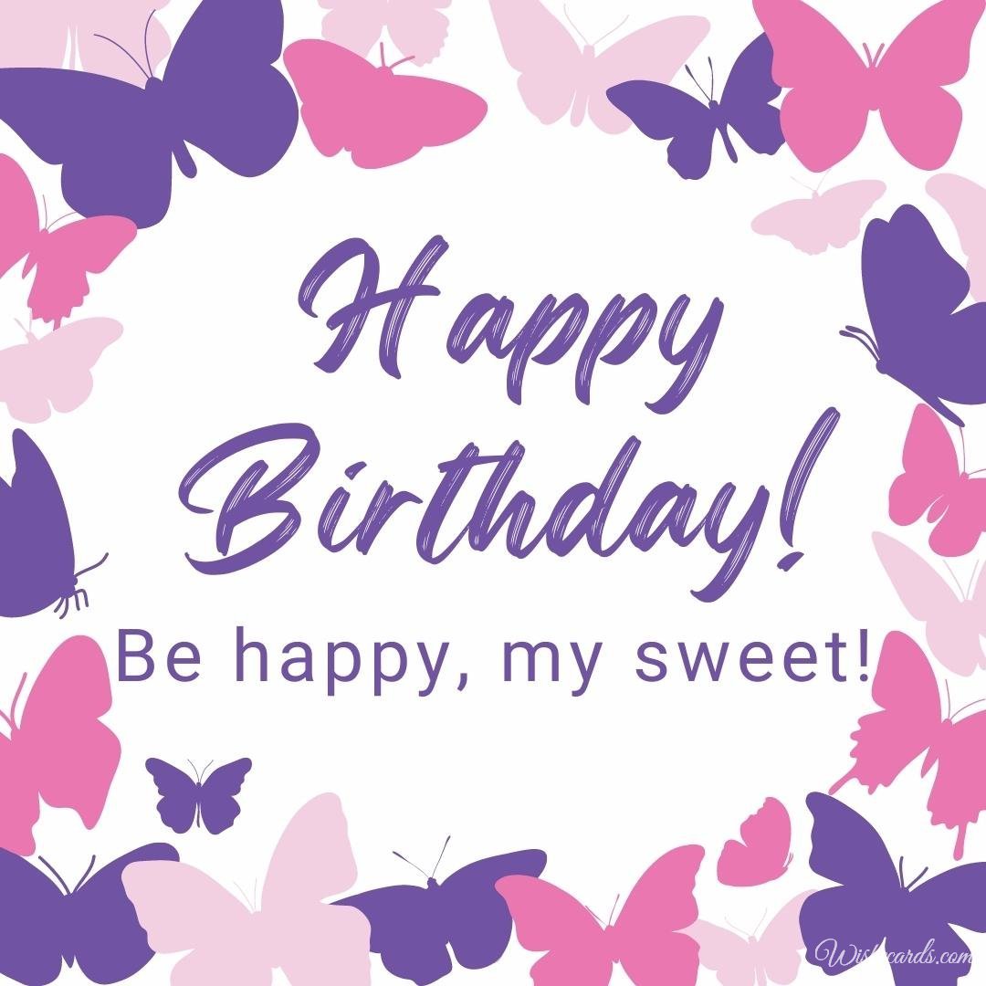 Birthday Card with Butterfly