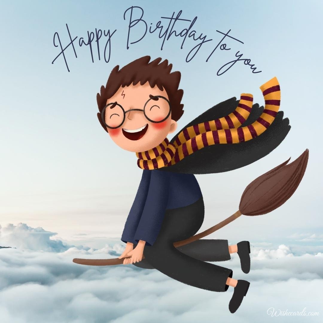 Birthday Card with Harry Potter