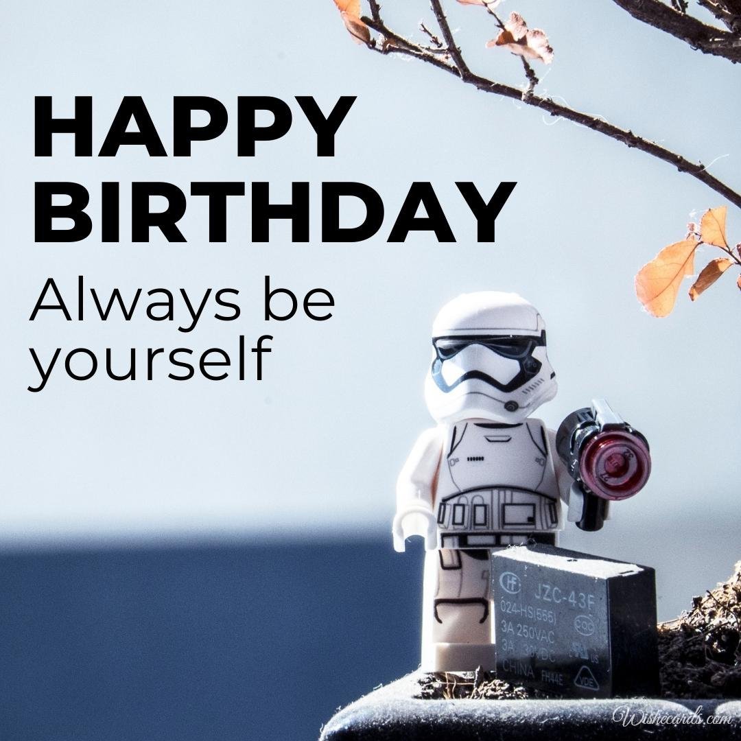 Birthday Card With Star Wars