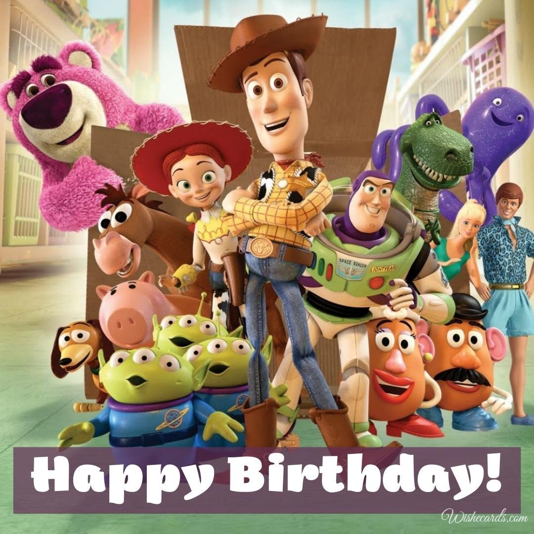 Birthday Card With Toy Story