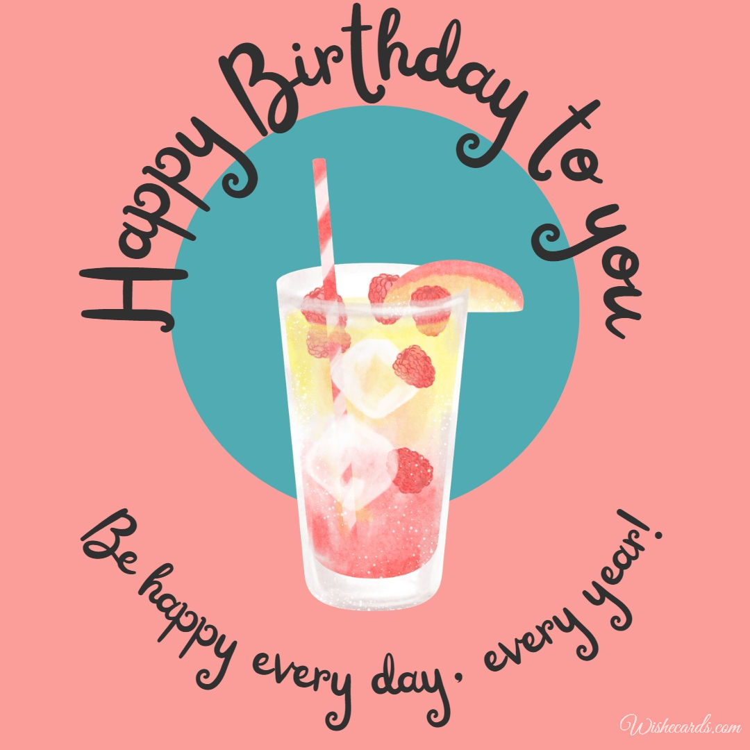 Birthday Cocktail Image