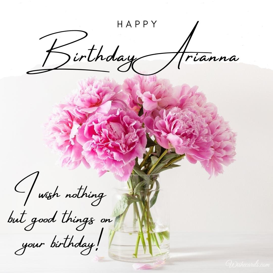 Birthday Ecard For Arianna