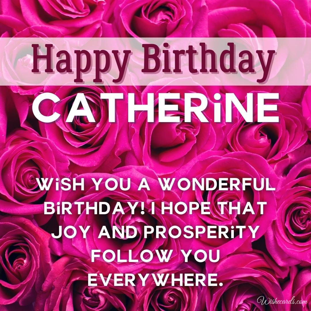 Birthday Ecard for Catherine