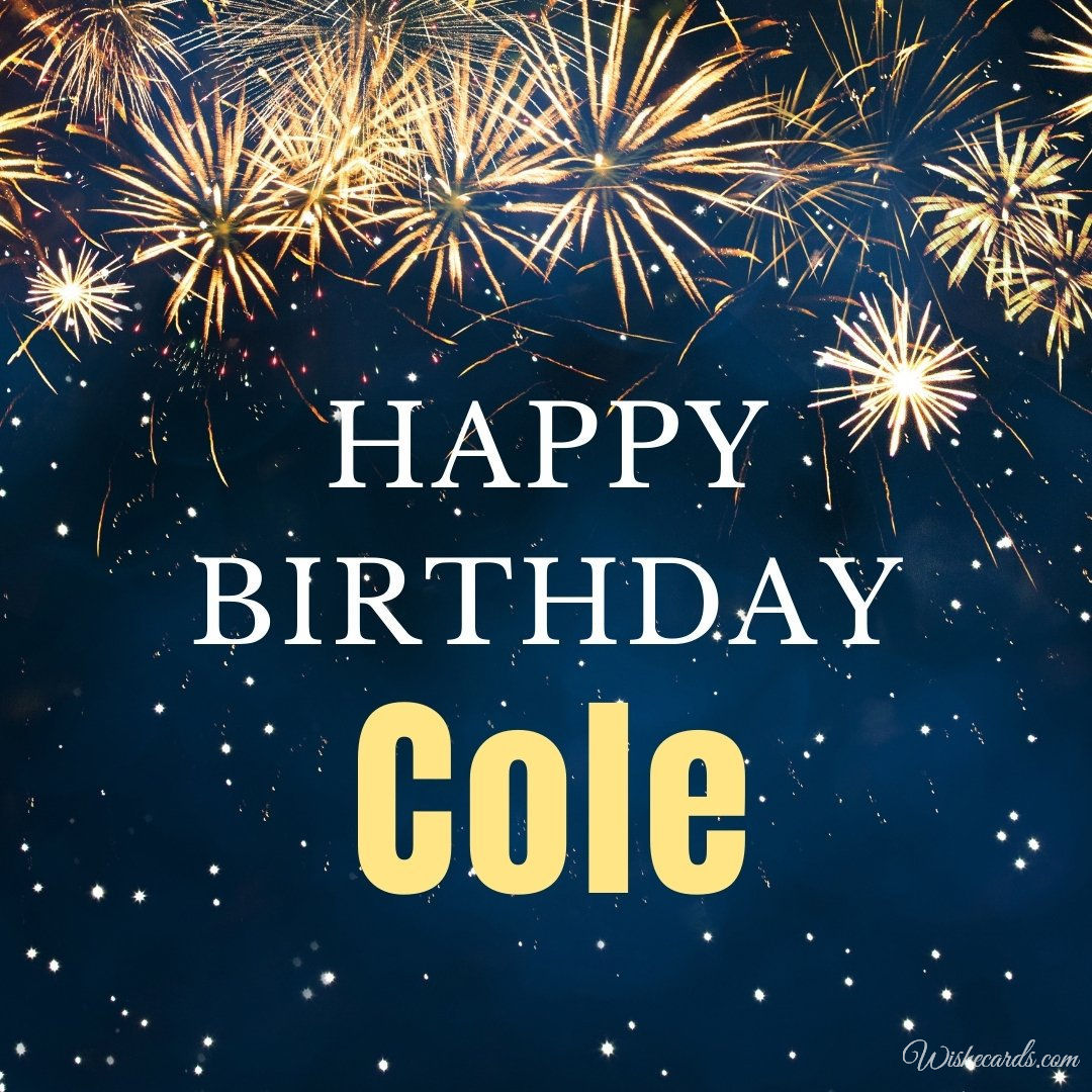 Birthday Ecard For Cole