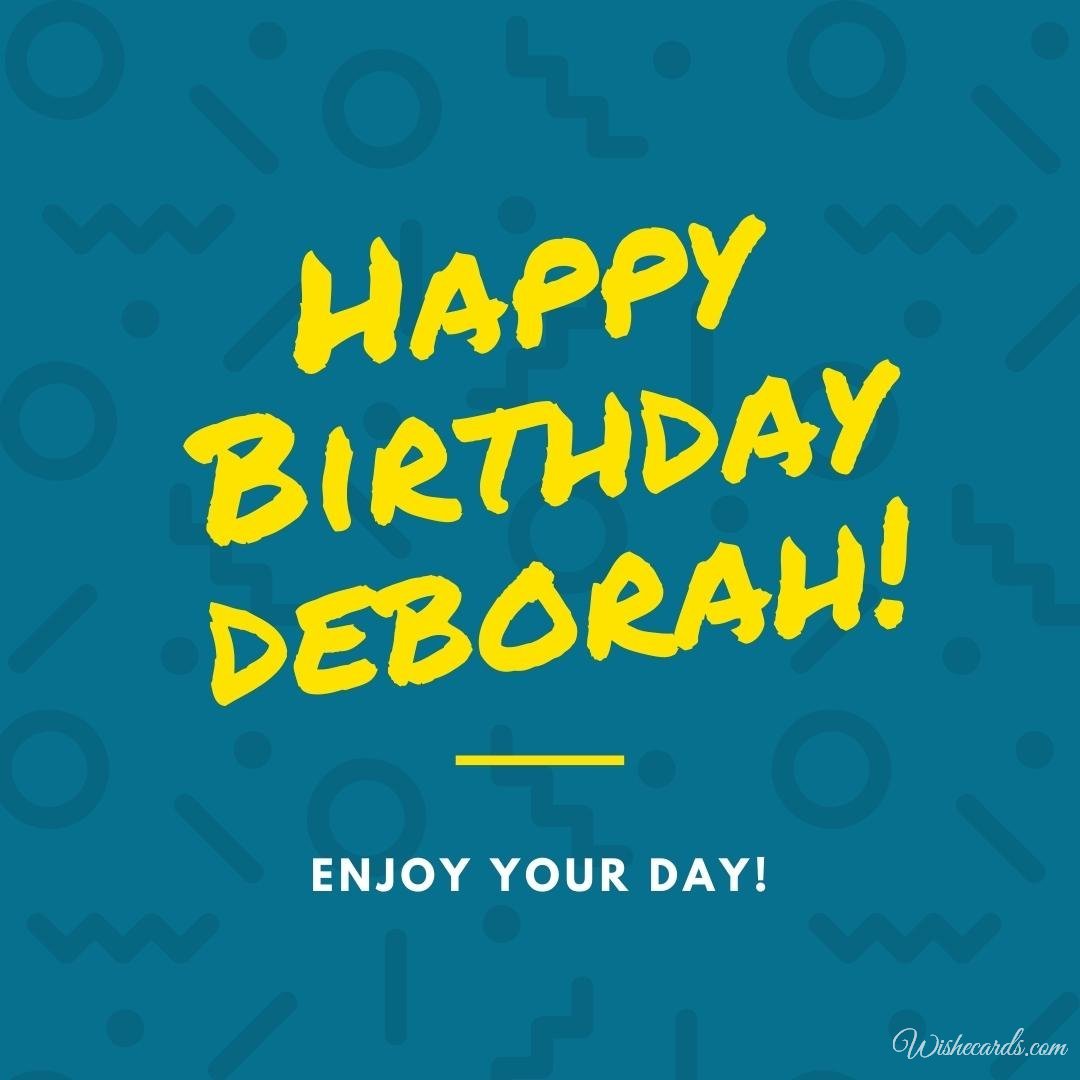 Birthday Ecard For Deborah