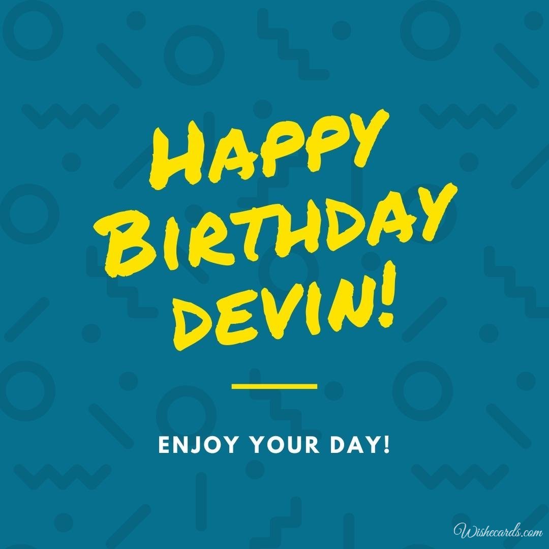 Birthday Ecard for Devin
