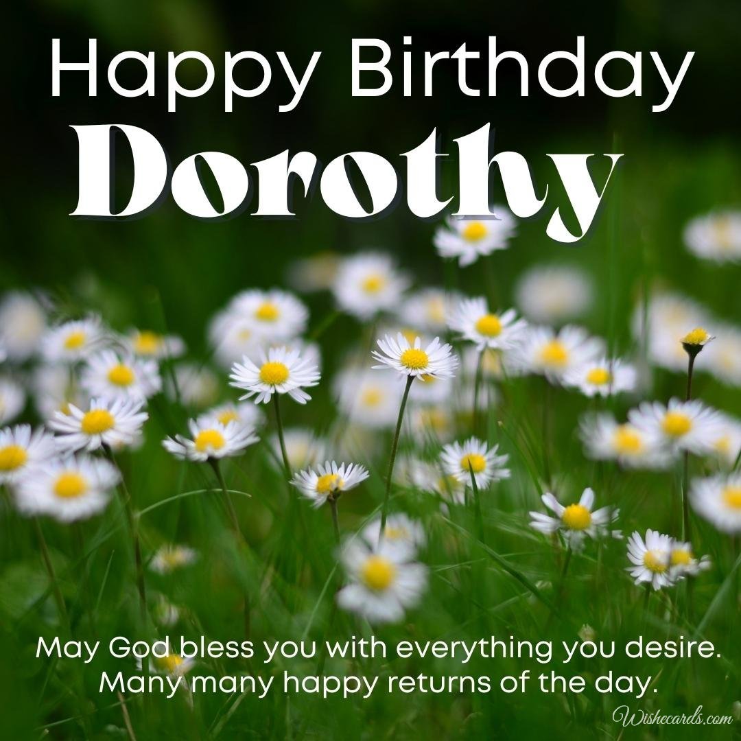 Birthday Ecard for Dorothy