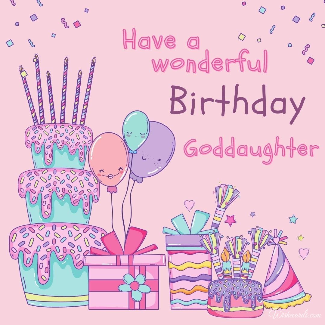 Birthday Ecard For Goddaughter