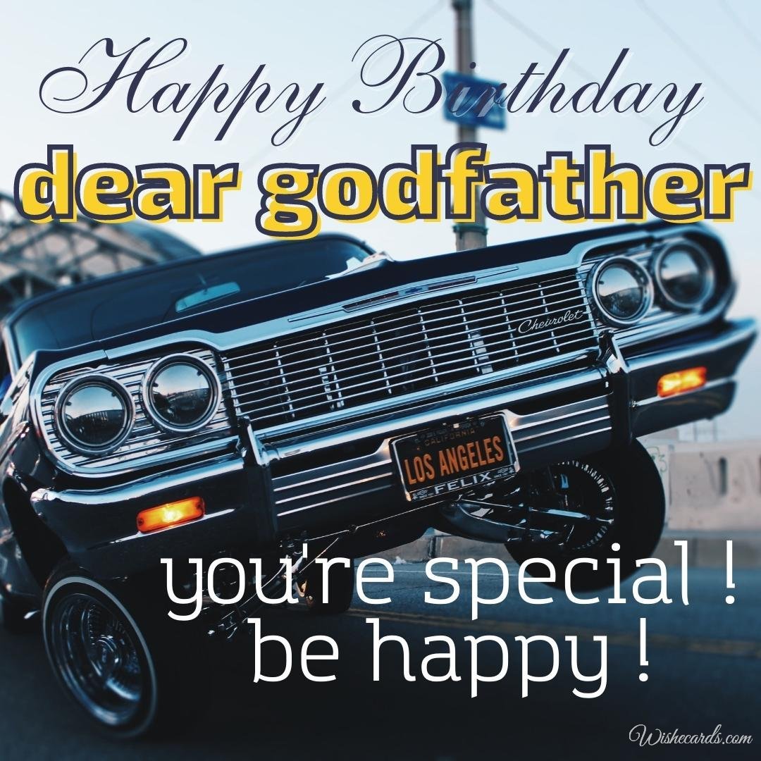 Birthday Ecard for Godfather