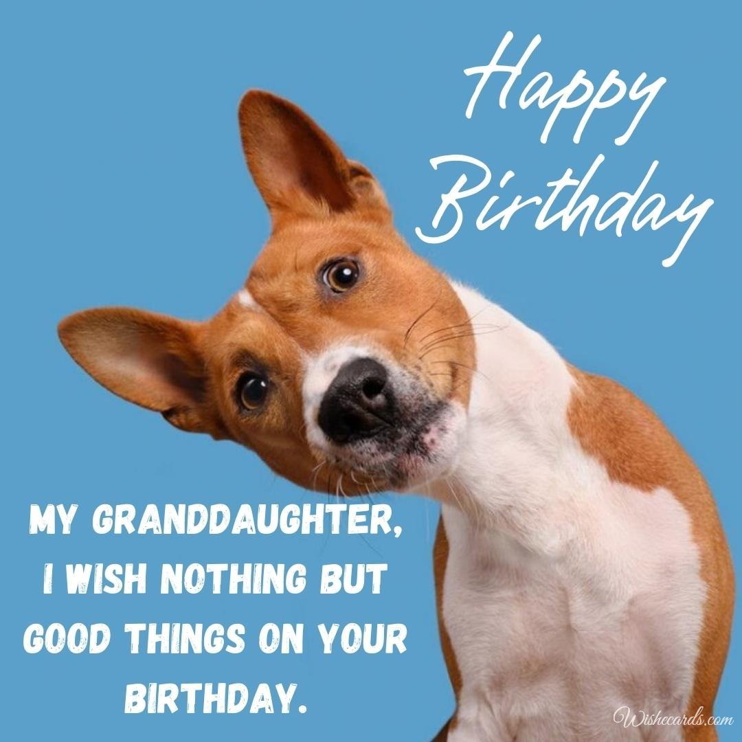 Birthday Ecard for Granddaughter