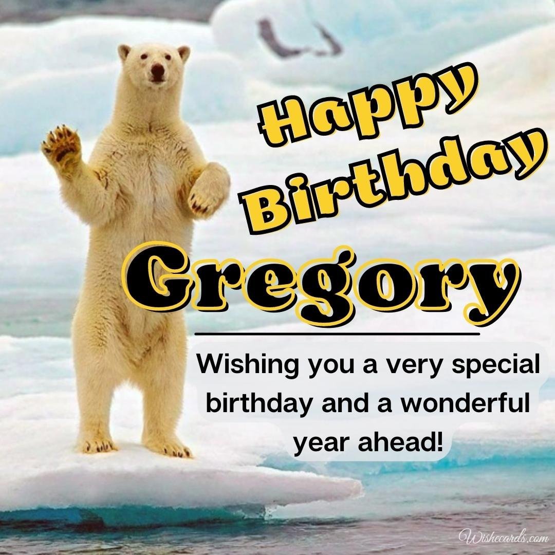 Birthday Ecard For Gregory