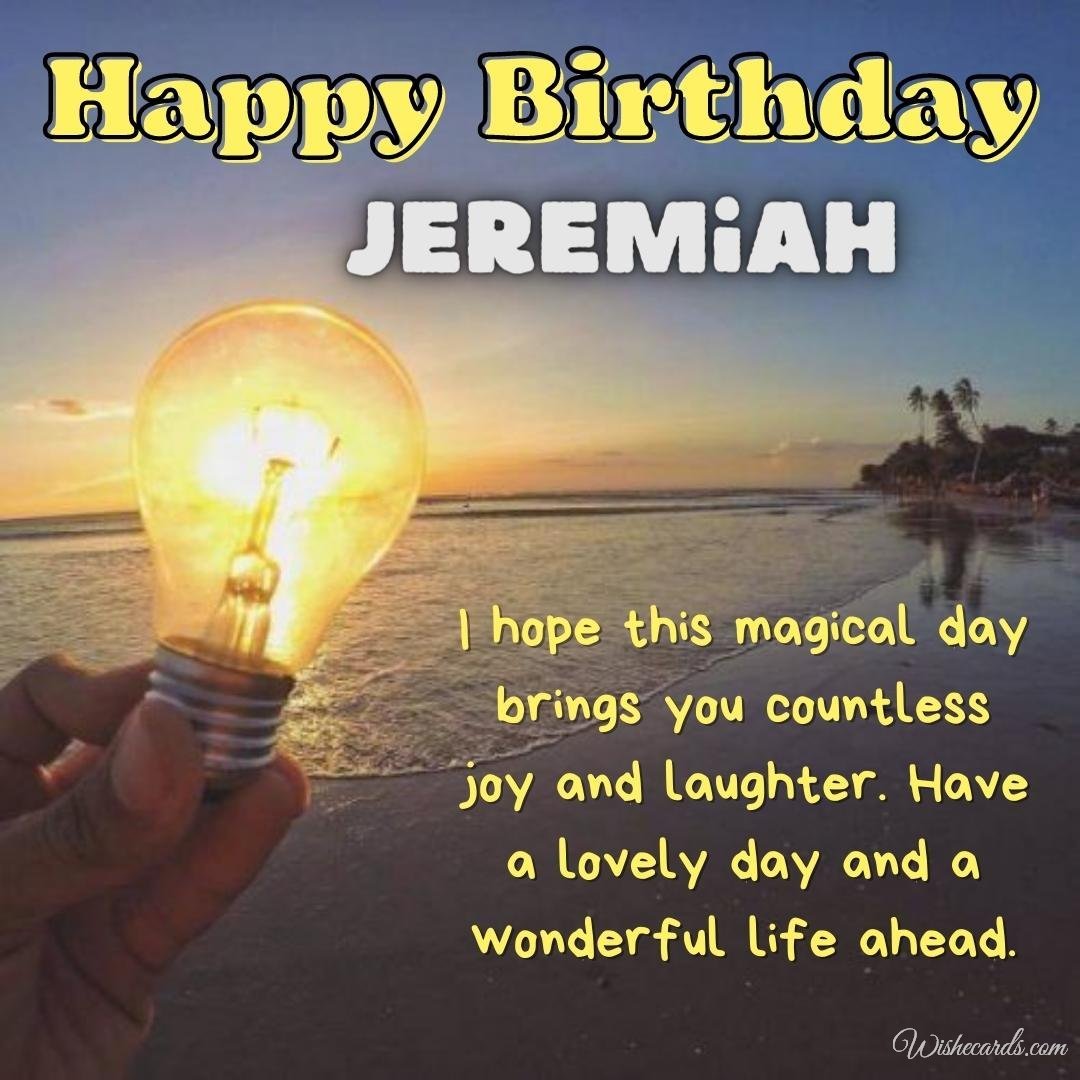 Birthday Ecard for Jeremiah