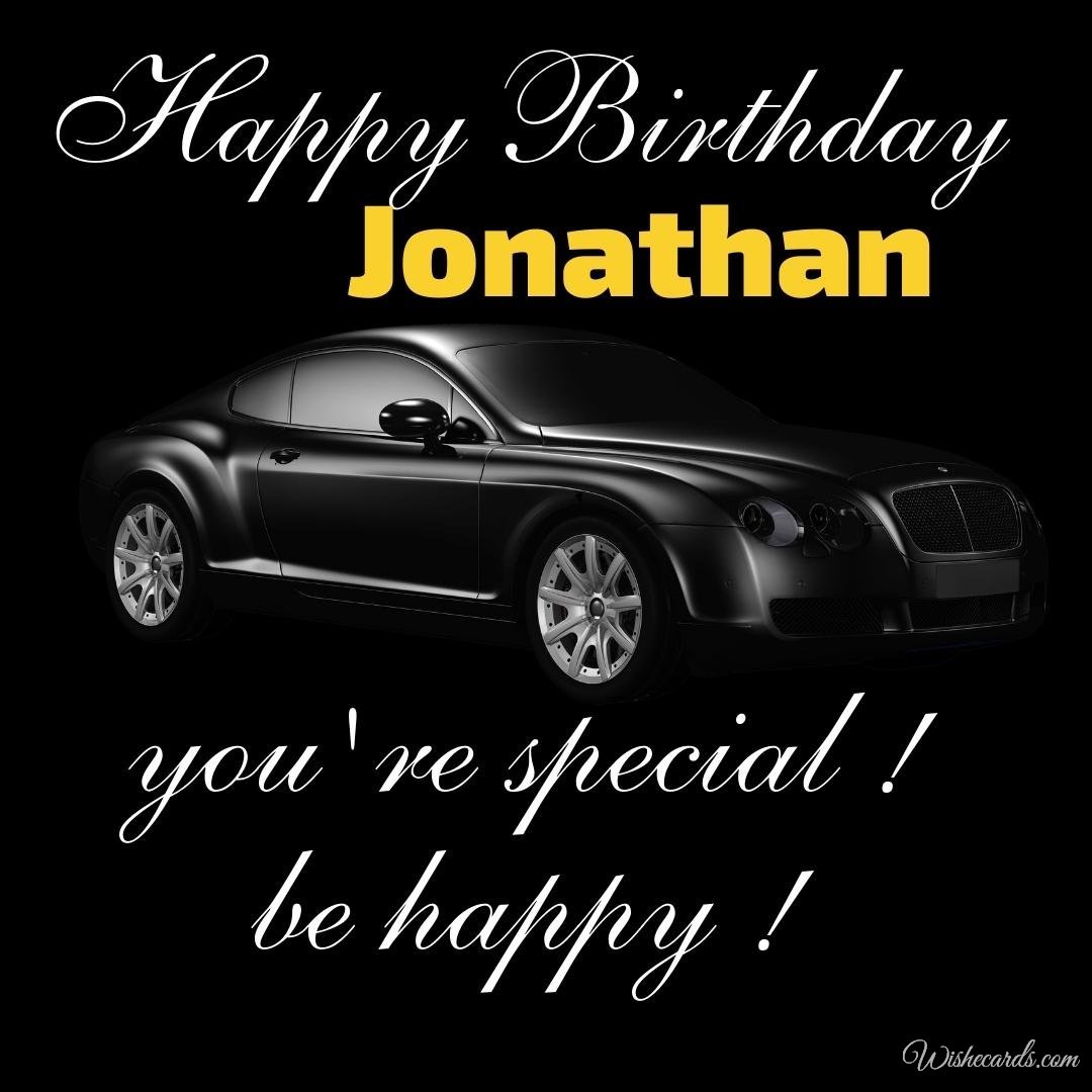 Birthday Ecard For Jonathan