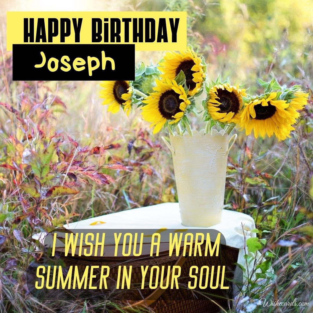 Birthday Ecard For Joseph