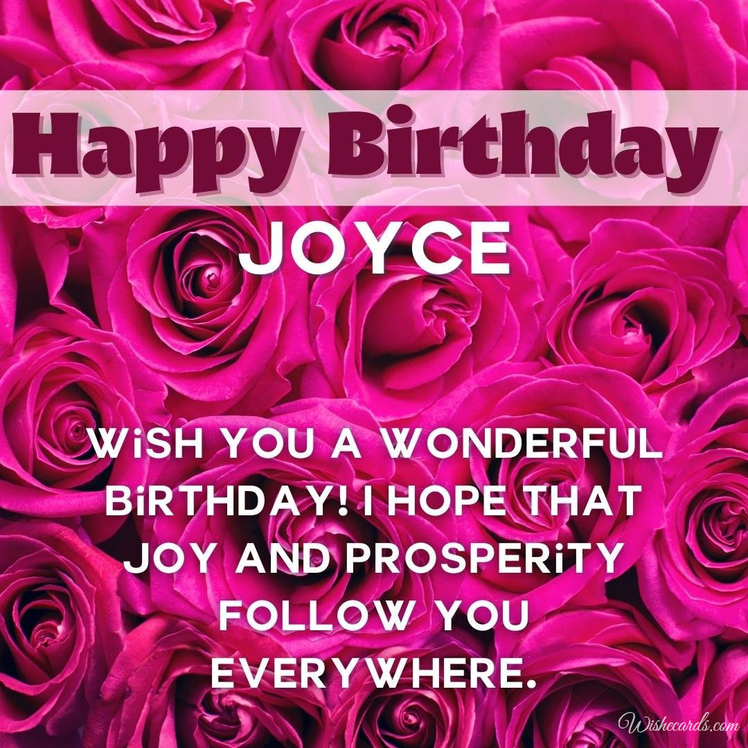 Birthday Ecard For Joyce