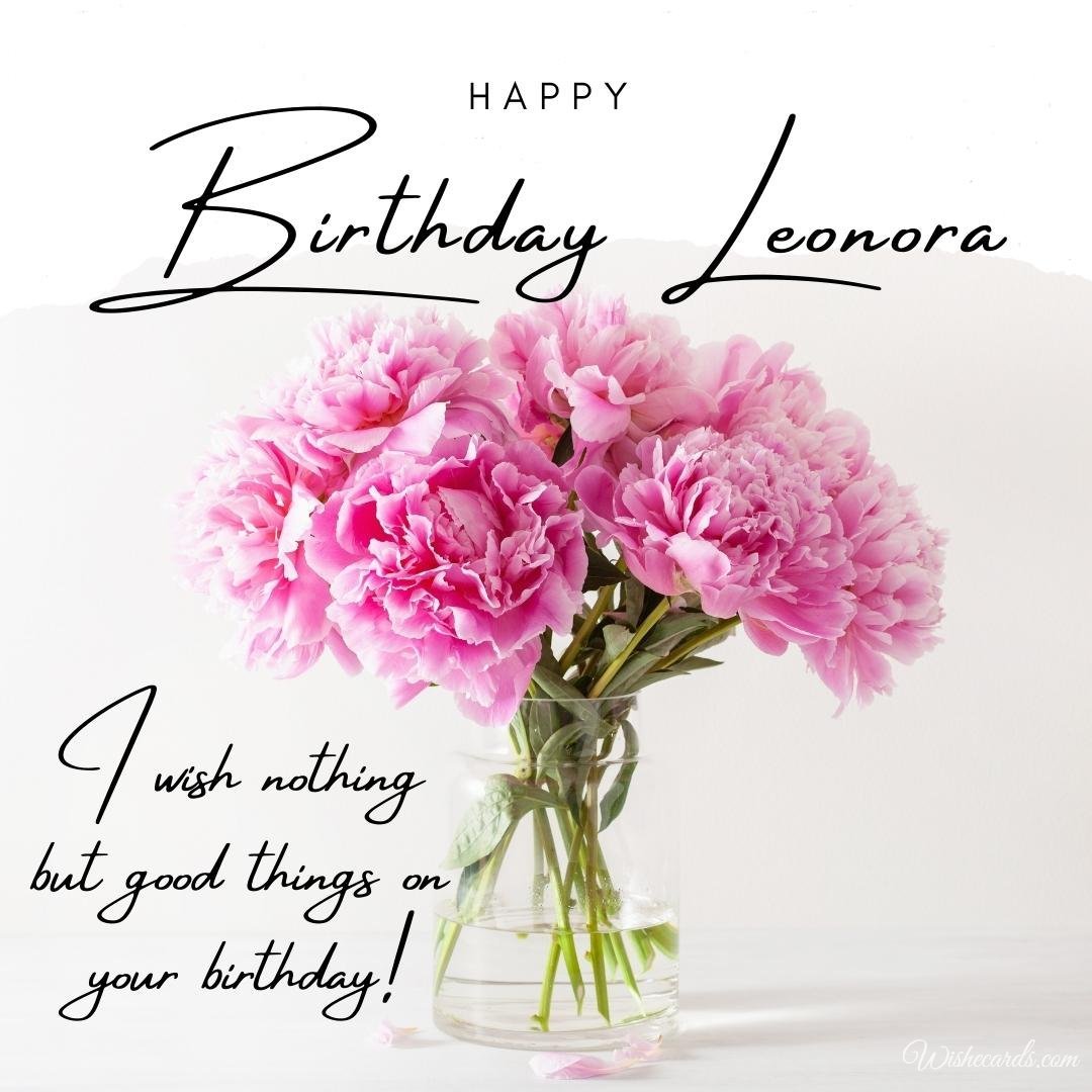 Birthday Ecard For Leonora