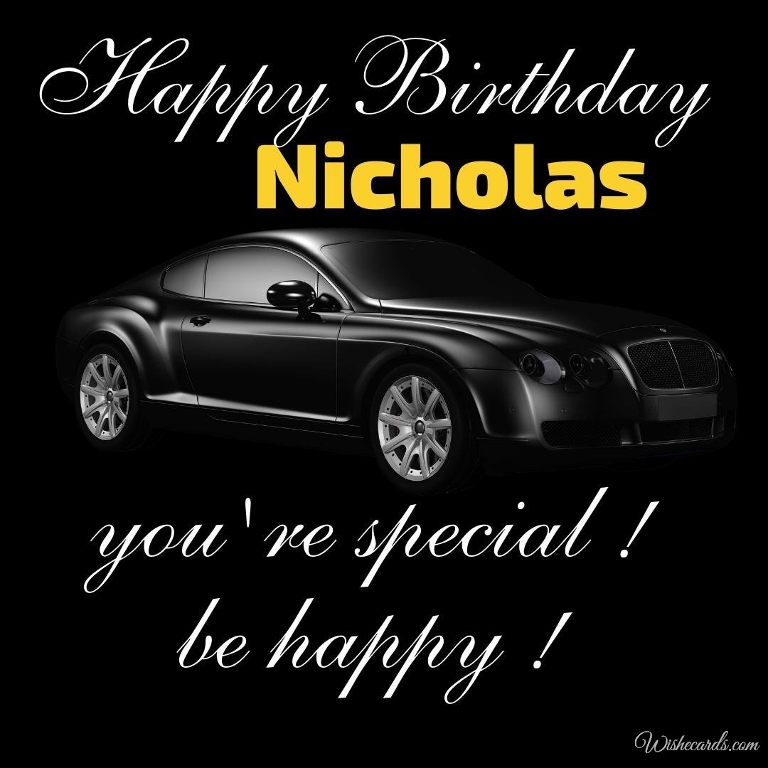 Birthday Ecard For Nicholas