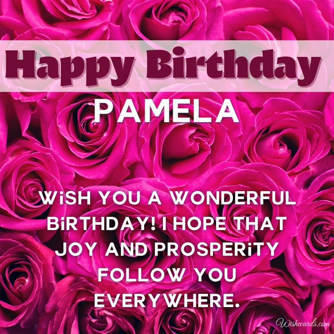Birthday Ecard For Pamela