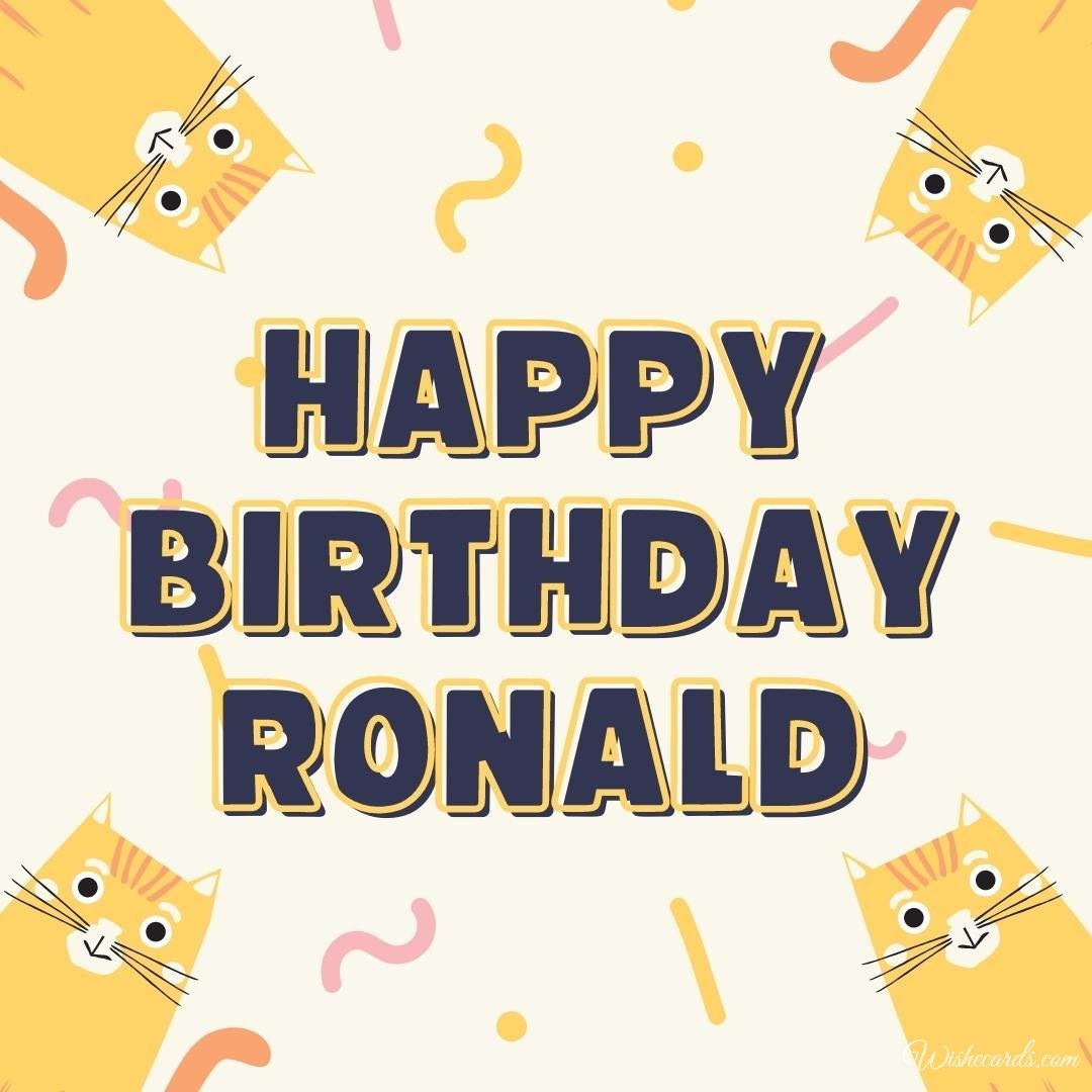 Birthday Ecard For Ronald