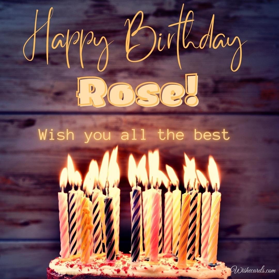 Birthday Ecard For Rose