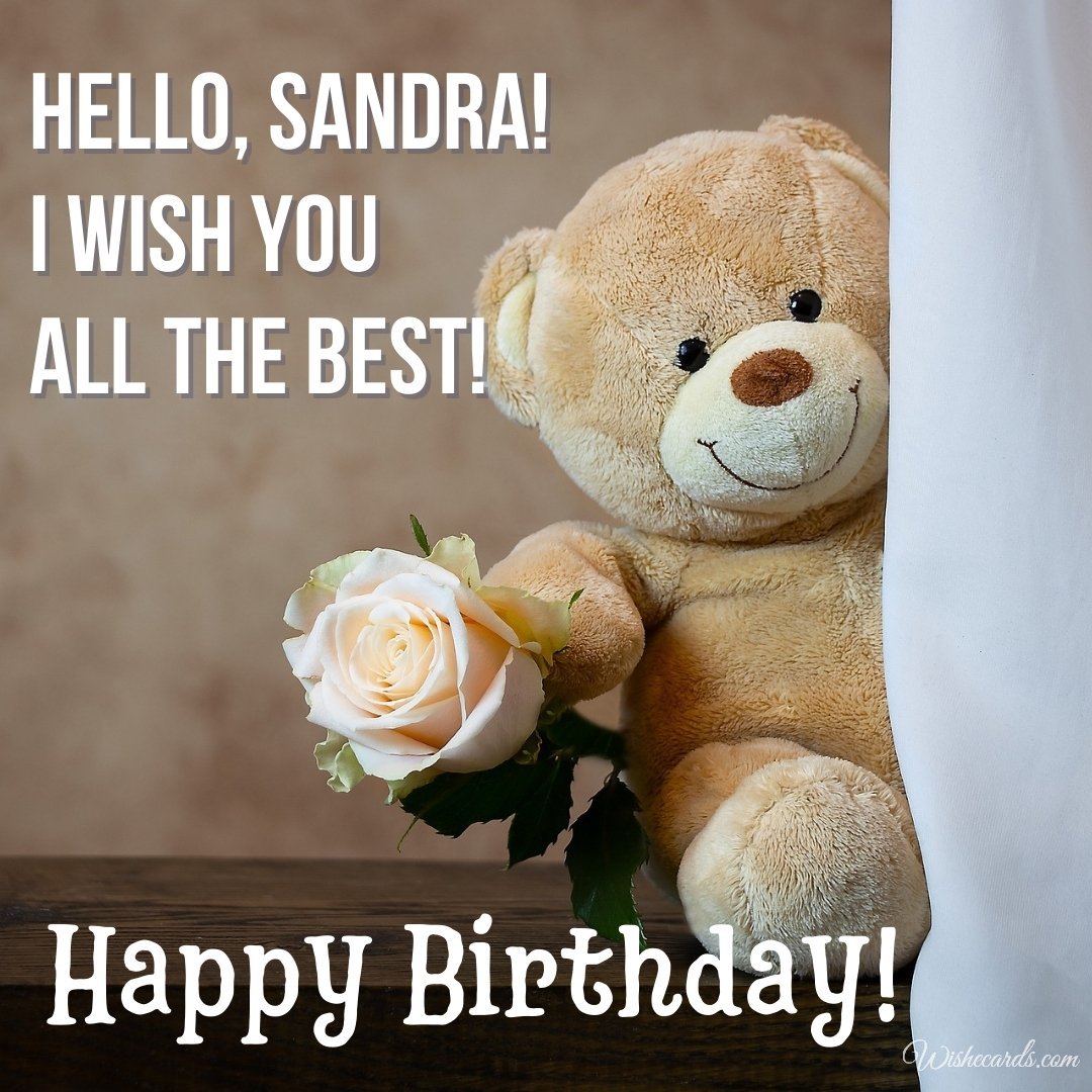 Birthday Ecard For Sandra