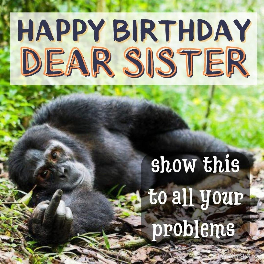 Birthday Ecard for Sister
