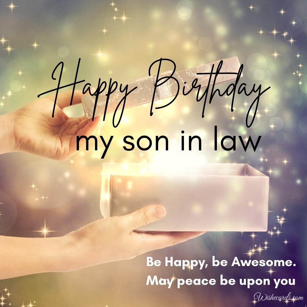 Birthday Ecard For Son In Law