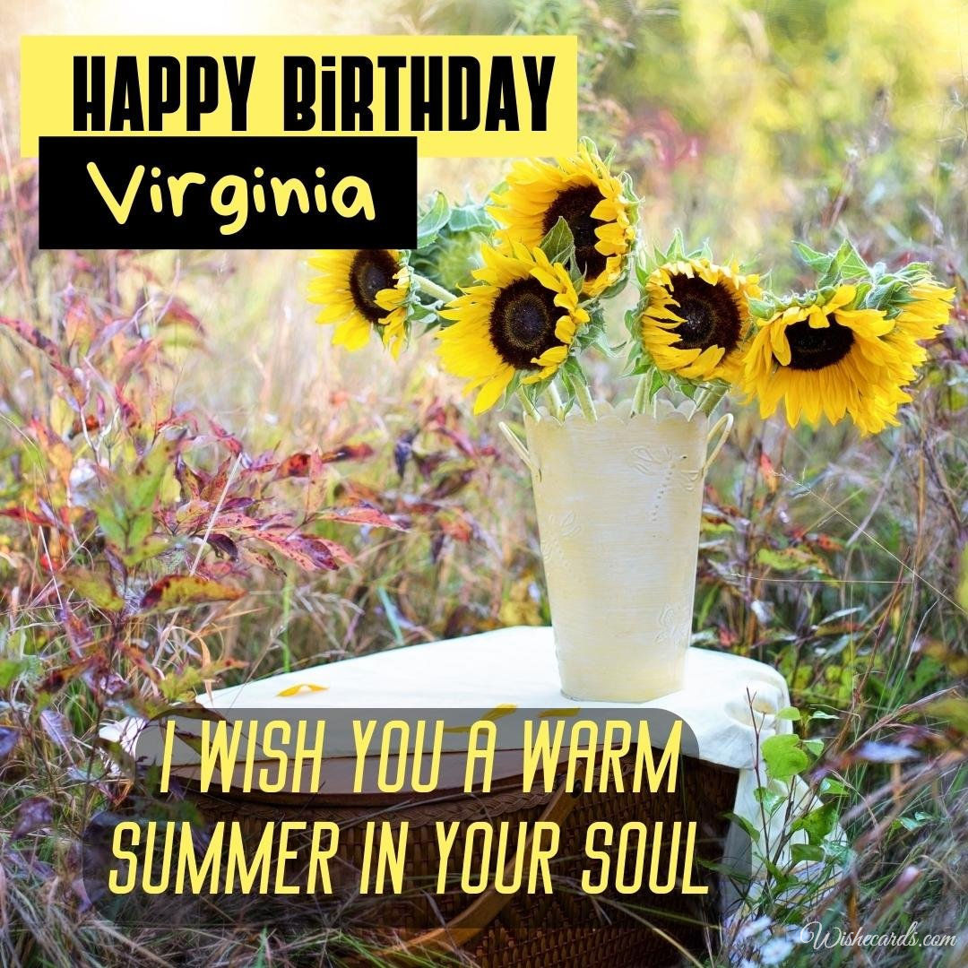 Birthday Ecard For Virginia