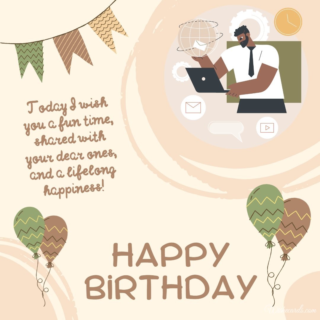 Original Happy Birthday Cards For Administrator